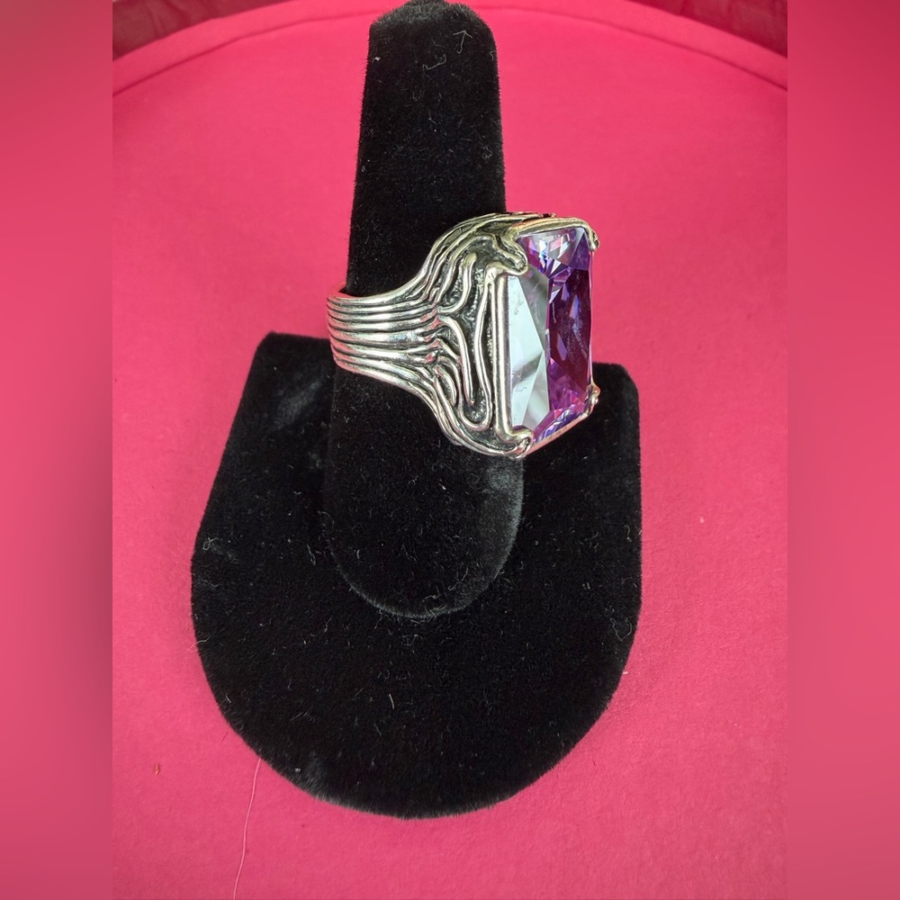 SILPADA Lavender Fields 10ct .925 Sterling Silver Statement Ring_Sz 8_ R2001 - Picture 3 of 9